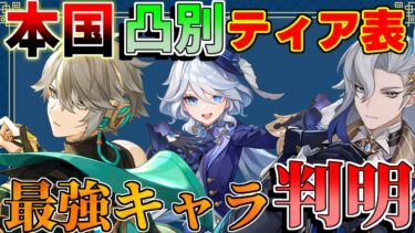 【原神】V4.7最新版！海外ティアリスト判明！最強評価キャラクター！クロリンデは？【攻略解説】