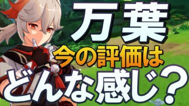 【原神】Ver5.0「万葉」の今の評価はどんな感じ？簡単に使い方もまとめて解説