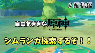 自由気ままな原神（配信編）シムランカ探索やぁりましょう！