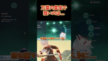 【原神】万葉の星座で強いのは？→やっぱり2凸が強いけど、フォンテーヌキャラの星座もヤバすぎて… #ねるめろ切り抜き #ねるめろ #原神