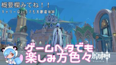 【原神】音声が聞こえないのはちょっと困るｗワンチャン別ゲームするかも！　＃323