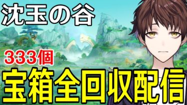 【原神】璃月「沈玉の谷」エリアの宝箱全回収手伝ってくれないか【Genshin Impact】